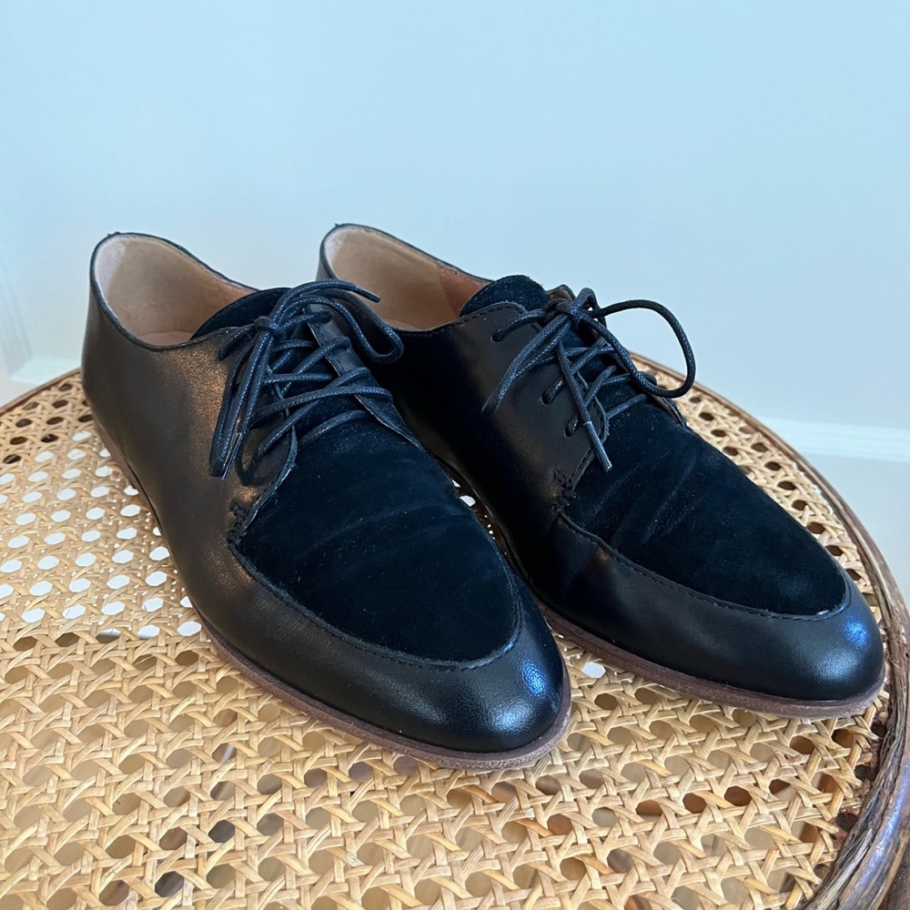 Madewell Alex Leather and Suede Oxfords